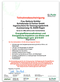 Energieeffizienzmassnahmen und Energetische Inspektion von Klima- und Kälteanlagen